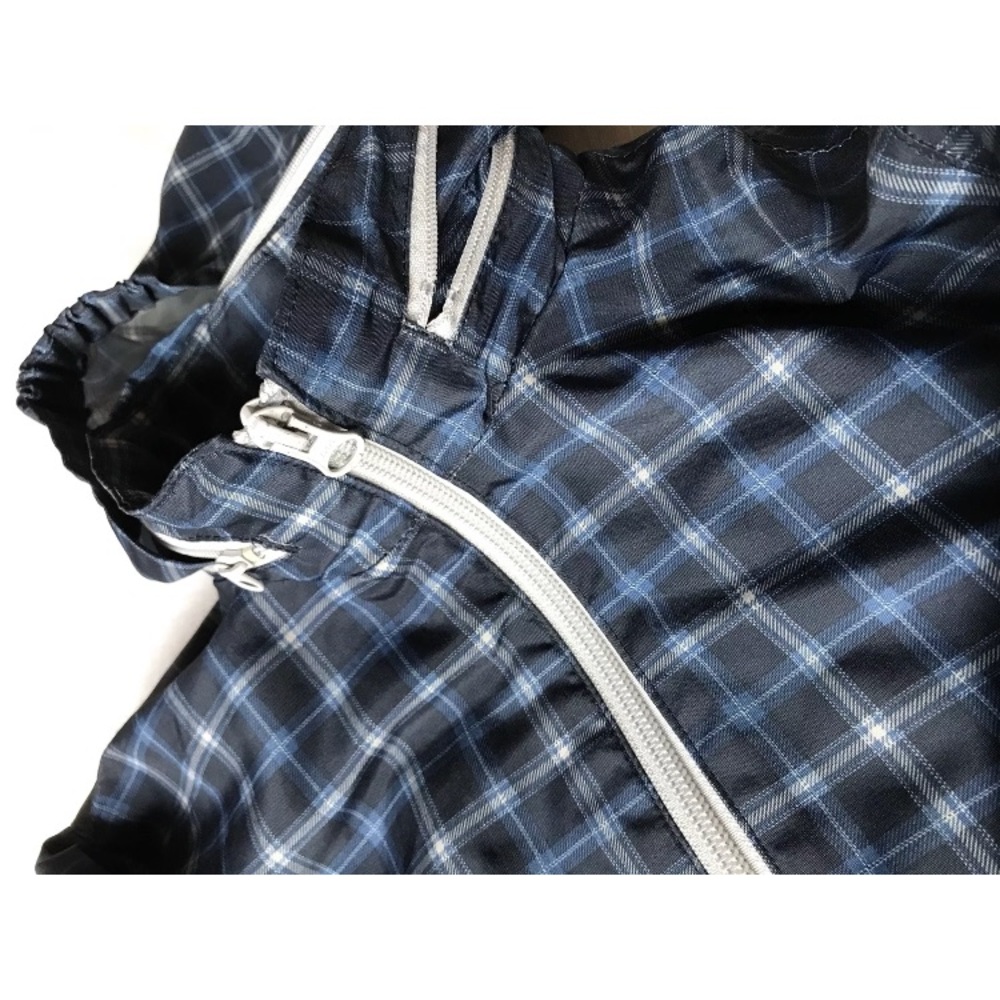 Old Navy Jacket Hooded Blue Plaid Boys Size 5 XS - Picture 7 of 8